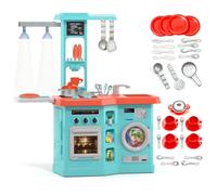 MOLTO | Studio Cuisine Jouet électronique avec lumières + 33 Accessoires - Cuisine pour Enfants avec Four, cuisinière, Machine à Laver et 12 Accessoires - Jouet éducatif pour Enfants