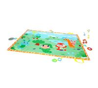 MOLTO | Tapis de Jeu Musical XXL pour bébé avec 4 Jouets à Suspendre - Design Gusy Light - Tapis Enfant rembourré avec nœud et Son - À partir de 0 Mois - 140 x 90 cm