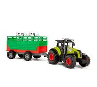 MOLTO | Tracteur pour Enfants avec remorque, lumières et Sons Molto Farm - Jouet éducatif avec 2 Vaches de Jouet - Effets réalistes de Moteur et klaxon