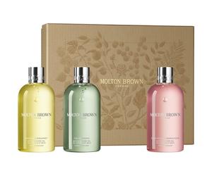 Molton-Brown Sets Coffrets-cadeauxFloral & Green Body Care Collection Orange & Bergamot Bath & Shower Gel 300 ml + Tea Ceremony Bath & Shower Gel 300 ml + Delicious Rhubarb & Rose Bath & Shower Gel 30