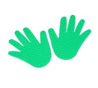 MOLUCKFU 1 Paire Feutrine Verte Autocollants Main Matériel d'Entraînement Coordination Fournitures Scolaires pour Garçon et Filles Usage Domestique