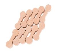 MOLUCKFU 10 pièces Connecteurs Bois pour Voie de Train Simulateur de Rail pour Garçon Fille Accessoires de Construction de Circuit pour Garçons et Filles Modèle de Boucle Ferroviaire Bois