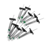 MOLUCKFU 10 pièces Jauge de Profondeur de Pneu Outil Mesure Précis pour Voiture et Moto Analyseur de Roulement de Pneu avec Marqueur Compatible Camions et Véhicules Passagers