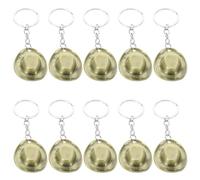 MOLUCKFU 10 Pièces Lot de 10 Porte-Clés Chapeau de Cowboy en Métal Finition Brossée Bleu Ancien, Décoration Vintage pour Voiture et Paquet à Dos, Accessoire Western Compact pour Amateurs de