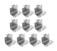 MOLUCKFU 10 Pièces Lot de Clips Support Étagère Réfrigérateur Acier Inoxydable Fixations Robustes pour Clayette Frigo et Congélateur Supports Arrière Réglables Résistants Au Froid
