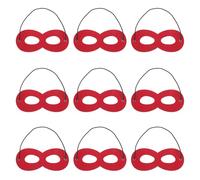 MOLUCKFU 10 pièces Masques Yeux Super-héros pour Garçon Fille Accessoires Cosplay Colorés et Confortables Décorations Festives pour Fêtes Anniversaire et Jeux de Rôle