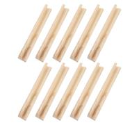 MOLUCKFU 10 Pièces Supports Bois pour Dominos Organiseur Plateau Jeu Société pour Dominos Lettres Bois Accessoires Stable pour Mexican Train Mahjong et Plus