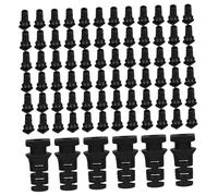 MOLUCKFU 100 pièces Connecteurs de Câble Spirale Noir Manchon de Protection Câble Souple avec Renfort Anti-arrachement pour Fil Électrique Robuste