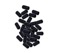 MOLUCKFU 100 pièces Couvre-becs Verseurs Caoutchouc pour Bouteille Protège-poussière Noir Accessoire Bar et Cuisine