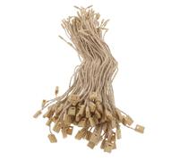 MOLUCKFU 100 Pièces Lot de Cordons avec Verrou à Pression Ficelle Rouge pour Étiquettes et Décorations Suspendues Corde Réutilisable pour Ornements Rustiques et Mariage Vintage