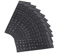 MOLUCKFU 10feuilles Autocollants De Clavier Multilingues Sticker pour Ordinateurs Portables De Espagnol à Eau Et Facile à Appliquer pour Clavier