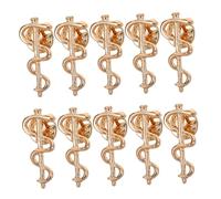 MOLUCKFU 10pièces Broche Serpent Vintage Médecin Infirmière Épingle De Revers Bijoux Costume Insigne Cadeau De Bijoux De Manteau