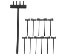 MOLUCKFU 12 Mini Râteaux à Sable en Plastique, Outils de Jardin pour Garçon et Filles, Bac à Sable et Jeux Extérieurs, Kit Créatif pour Plage et Jardin Zen