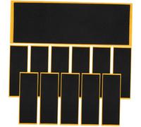 MOLUCKFU 12 pièces Bandes Adhésives Mousse pour Fingerboard Lot de Grip Antidérapant pour Planches roulettes Doigts Accessoires Skateboard pour Entraînement et Compétition