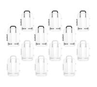 MOLUCKFU 12 Pièces Boîtes à Bonbons Mini Valise Transparentes Petites Boîtes Dragées pour Mariage Coffrets Décoratifs Faciles à Transporter Idées Cadeaux Élégantes pour Fête