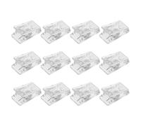 MOLUCKFU 12 Pièces Clips Magnétiques pour Tableau et Réfrigérateur en ABS et Acier, Maintien Magnétique, pour Listes, Notes et Badges Nominatifs au Bureau