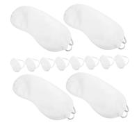 MOLUCKFU 12 pièces Masques de Sommeil Usage Unique en Polyester Doux Confortables et Légers pour Voyage Bureau et Siestes Masque Anti-lumière Adapté à Tous