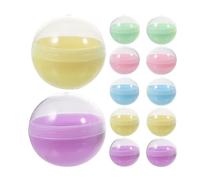 MOLUCKFU 120 Pièces Capsules Rondes Colorées pour Distributeurs Automatiques Contenants Vides Translucides pour Loisirs Créatifs DIY pour Fêtes et Décorations