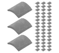 MOLUCKFU 16, 100 Pièces, Mini-Carreaux en Résine Réalistes pour Décoration et Bricolage, Accessoires pour Maison de Poupée et Maquettes Architecturales