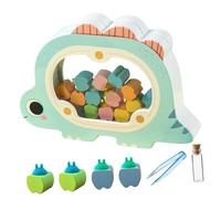 MOLUCKFU 1ensemble Boîte à Dents Bois Pour Garçon Fille Coffret Souvenir Créatif Forme De Dragon Contient Une Bouteille De Lanugo Parfait Pour Conserver Les Dents De Lait Couleur Bleue