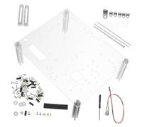 MOLUCKFU 1ensemble Boîtier Pc Ouvert Aérien Support Châssis Transparent pour Test De Matériel avec Base Stabile Compatible avec Matx