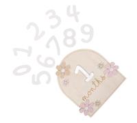 MOLUCKFU 1ensemble Set De Cartes Bois Pour Annoncer Les Jalons Mensuels De Garçon Fille Accessoire Photo Mignon Pour Filles Et Garçons Décorations Souvenirs Bois Naturel Pour Nouveaux