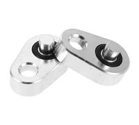 MOLUCKFU 2 Ensembles Kit de Adaptateurs Ventilation Refroidissement Billet pour Moteur Plaques Croisées pour Système de Dégazage Vapeur et Bypass Liquide de Refroidissement