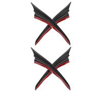 MOLUCKFU 2 Paires Kit de Canards Aileron Voiture pour Pare-Chocs Spoiler Bumper Diffuseur Auto Adhésif Anti-Rayures Protection Carrosserie