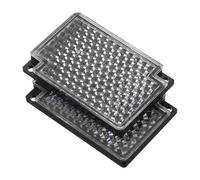 MOLUCKFU 2 Panneaux Rétroréfléchissants pour Capteur Photoélectrique Accessoire de Réflecteur Polarisé Panneau Miroir Haute Résistance aux Intempéries Compatible Systèmes Faisceau
