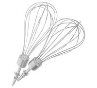 MOLUCKFU 2 pièces Acier Inoxydable pour Mixeur Électrique Tiges de Batteur Accessoires Pratiques pour Mélange Rapide de et Œufs Compatibles Mini Perceuses Manuelles Réutilisable