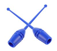 MOLUCKFU 2 pièces Bâtons de Gymnastique Artistique pour Adultes Bleu Accessoires de Danse et Fitness Matériaux Durables pour Entraînement Rythmique et Exercices de Calisthénics