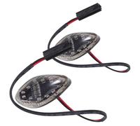 MOLUCKFU 2 pièces Clignotants Motos LED Étanches Haute Luminosité Indicateurs Robustes et Économiques Installation Facile pour Moto Compacte et Autres Modèles
