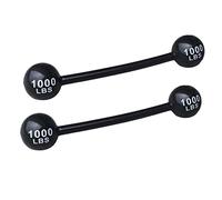 MOLUCKFU 2 pièces Haltères Gonflables Épaissis PVC Sportif pour Garçon Fille Coordination Main Accessoires Fête et Jeu Dimitation Garçon Fille
