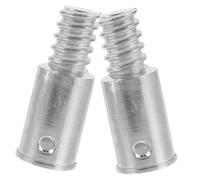MOLUCKFU 2 pièces Lot de Adaptateurs Fileté pour Manche à Balai Américain Acier Inoxydable Connecteurs Robustes pour Extension de Poteau Remplacement Pratique pour Usage Domestique et
