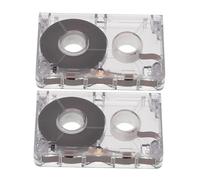 MOLUCKFU 2 pièces Mini Cassette Tapes Blank Audio Cassette for Interview Machines and Audio Recording Compatible with Various Recorders Sound Quality Portable and