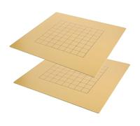 MOLUCKFU 2 pièces Planche de Jeu Go Bois Double Face pour Garçon Fille Portable et Léger Stable pour Développement Stratégique et Coordination Main-œil