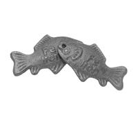 MOLUCKFU 2 Pièces Poisson de Fer Naturel Fonte Outil de Cuisine Robuste pour Supplément Quotidien Fer pour Carence Vegan Sportives Femmes Enceintes Facile à Utiliser et Entretenir