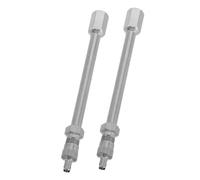 MOLUCKFU 2 pièces Rallonges Valve Pneu Métal pour Gonflage Rapide Voitures Camions Motos Prolongateur Tige Valve Accessibilité Améliorée