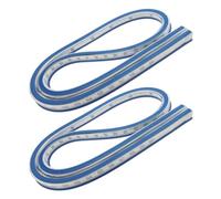 MOLUCKFU 2 Pièces Règle Flexible Double Face pour Couture et Dessin Courbe Ergonomique Caoutchouc et Métal Outil Précis pour Patrons et Projets Créatifs