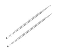 MOLUCKFU 2 pièces Stylo Détecteur Acupoints Auriculaires Acier Inoxydable Double Tête Spatule et Boule Outil de Thérapie Auriculothérapie Étanche pour Hommes et Femmes