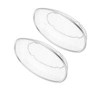 MOLUCKFU 2 Pièces Tamis à Mailles Panier De Passager En Acier Inoxydable Passoire Alimentaire Passoire à Pâtes Passager De Passage Silver