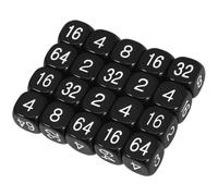 MOLUCKFU 20 pièces Lot de Dés à Faces pour Jeux de Société Enseignement et Fêtes Accessoires Ludiques Durables et Faciles à Transporter