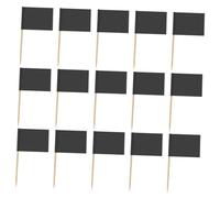 MOLUCKFU 200 pièces Drapeaux de Cure-dents Blancs pour Décoration de Gâteaux et Cocktails Bâtonnets Vierges Personnalisables pour Buffet Apéritifs Fruits et Desserts de Fête