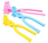 MOLUCKFU 3 Pièces Lot de Pinces à Neige pour Garçon Fille Moules Cartoon Amusants Jouets Extérieur Hiver pour Garçons et Filles Clips Légers et Durables pour Bataille de Neige Familiale