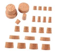 MOLUCKFU 30 pièces Bouchons Liège pour Bouteilles de Vin Joints Étanches Coniques pour Maison Restaurants et Bars Lot de Bouchons Bouteilles Vin pour Conservation