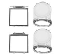 MOLUCKFU 4 Pièces Cache Boutons Alimentation Pc Étanche Anti-poussière Protection Boutons Poussoirs Élévateur et Ordinateur Couvertures de Sécurité pour Interrupteurs Momentané