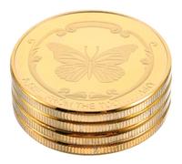 MOLUCKFU 4 pièces Commémoratives Fée des Dents Alliage Souvenirs Décoratifs Éducatifs pour Garçon Fille Cadeau Anniversaire Garçon Fille Boîte Dents Lait