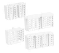 MOLUCKFU 4 pièces Lot de Modèles Miniatures de Bâtiments Plastique Décoration DIY Micro Paysage Ornements Petit Immeuble pour Aménagement Micro Paysager