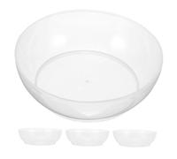 MOLUCKFU 4 pièces Lot de Plateaux de Pesée Transparent Réutilisables Abs Bols Mesure Liquides et Aliments Plateau Échelle Cuisine et Pratique