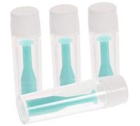 MOLUCKFU 4 Pièces Lot de Ventouses pour Lentilles de Contact Vertes Outils Insertion et Retrait avec Étui Hygiénique Adaptés Aux Lentilles Souples et Rigides pour Usage Voyage et Quotidien